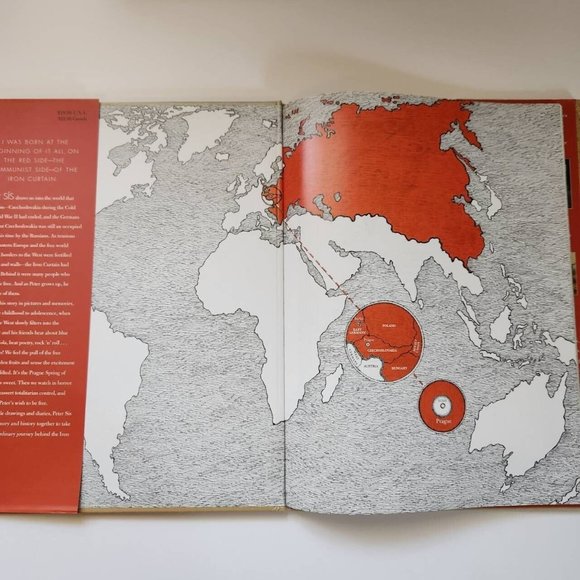 The Wall Growing Up Behind The Iron Curtain by Peter Sis, Hardcover - Picture 8 of 14